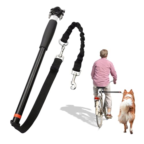 BORDEAG Fahrrad-Hundeleine, Hände Frei Fahrrad-Hundeleine, Einziehbare Hundeleine Übungsleine, Hundefahrrad-Übungsleine Für Das Training Radfahren Im Freien Fürs Fahrrad Einziehbare