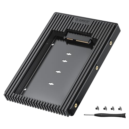 ORICO 2,5-Zoll-auf-3,5-Zoll festplatten Adapter, Konverter-Einbaurahmen Wechselrahmen für 2,5-Zoll-SATA-HDD oder -SSD von 7/9,5/12,5 mm (D2SS)