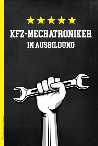 KFZ Mechatroniker in Ausbildung: A5 Notizbuch kariert KFZ Ausbildung Geschenk für Azubi Auto Mechaniker und Schrauber cooles Schreibheft für Notizen zur Lehre in Autowerkstatt und Berufsschule