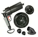 Abflussreiniger Pressluft Rohrreiniger + 5 Aufsätze, 4 Bar Druck, Abflusspumpe Rohrreinigungspistole, Für Küche Bad Kloschüssel Rohrreinigung
