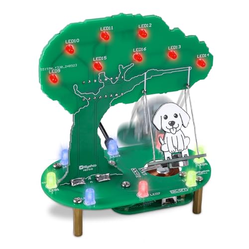 PEMENOL Löt Bausatz DIY Elektromagnetische Schaukel Puppy Lötübungen projekt für Anfänger mit Einstellbaren Lichtern Swing Maglev Elektronik Bausatz Erwachsene Bildung Schule Ostergeschenk Dekoration