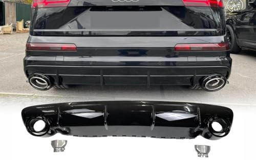 Mptuned Q7 Heckstoßstange Diffusor RSQ7 look passend für Audi Q7 SUV 4M 2016- Standard Stoßstange