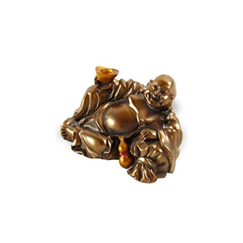 lachineuse Statuette des lachenden Buddha, Figurine Richesse, 7 cm