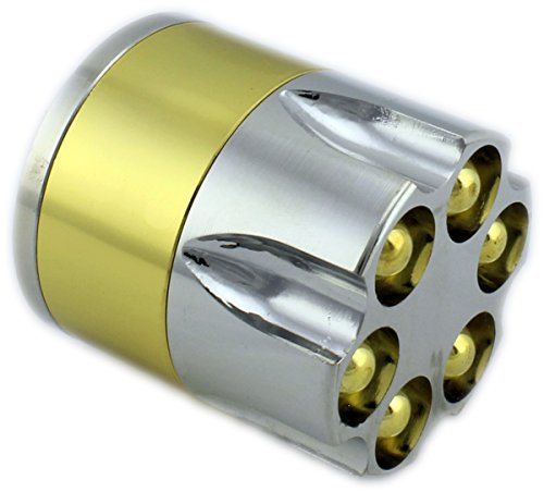 GYD Grinder Revolver Munition Tarn 3-TLG Amsterdam - Ø45mm H80mm Crusher mit Skuff-Deck