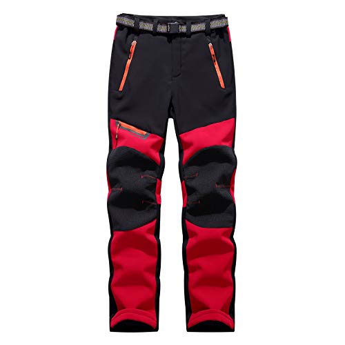 Skihose Damen Winter Wanderhose Winddicht Warm Schneehose Verdickte Trekkinghose Snowboardhose Wasserdicht Softshell Ski Hosen Funktionshose Outdoor Arbeitshose Frauen Reißverschlusstaschen