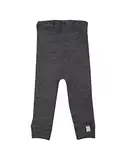 Dilling Baby Leggings aus 100% Bio-Merinowolle Dunkelgrau meliert 92