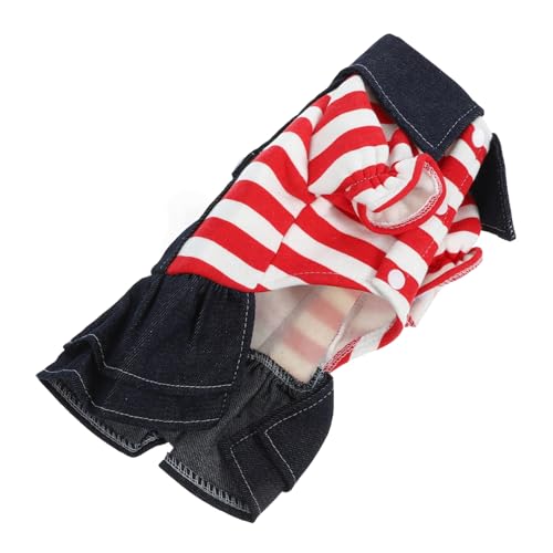 Levemolo Haustierbekleidung hundekleidung hundebekleidung Dog Clothes Haustiermode hundekleider Jeans-Overall für Hunde ädchen Hund Jeanskleid Katzenkleid für Katzen Hund osterkostü rot