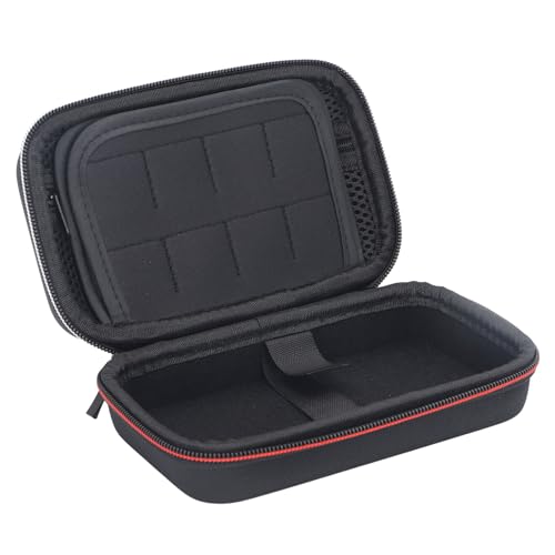 Tragetasche für 3DS XL/2DS XL, Hartschalen-Reisetasche für Spielekonsole, Spielkassette und Anderes Zubehör, Schwarz
