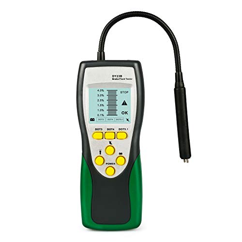 BELEY Automotive Bremsflüssigkeitstester Bremsflüssigkeitsprüfer Auto - Digitale Bremsflüssigkeit Siedepunkt Messgerät für DOT3 DOT4 DOT5.1 mit 2,8" LCD-Bildschirm & Hochpräziser Sonde (DY23B)