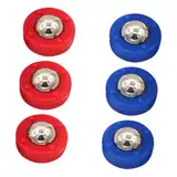 6 Stück Tischzubehör Shuffleboard-Tischplatte Kinderspieltisch Angebot an Shuffleboard- Tisch-Shuffleboard-Rollen Mini-Shuffleboard-Ersatz Tabletop-Curling-Spiel Plastik