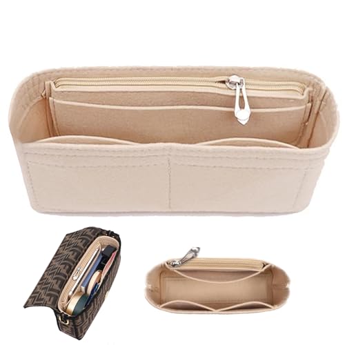 ZXJLWR Longchamp Tasche Damen Mini, 15x5x6,5cm Longchamp Mini Organizer, Taschenorganizer Klein mit Reißverschluss, Organizer Taschen Damen für Longchamp Kosmetik Aufbewahrung