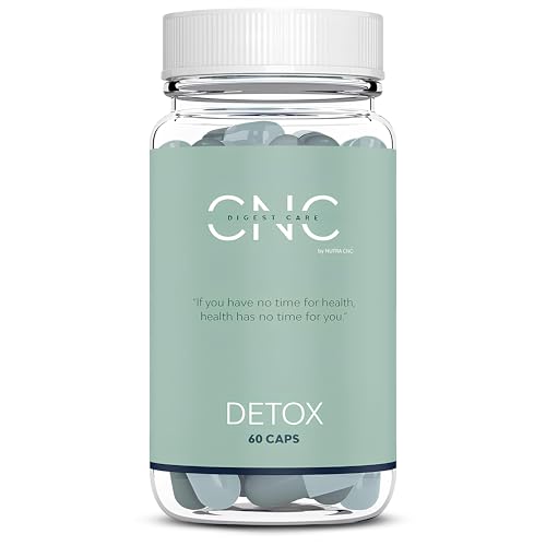 Detox, Entwässernd, Diuretikum & Regeneration von Dickdarm, Leber und Darm, Reinigend, Beseitigt Toxine & Flüssigkeiten, Probiotika 100B + Aloe V. + Aktivkohle + Fenchelextrakt in Weichkapseln