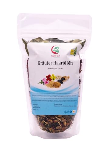 Kräuter-Haarölmischung | 18 Essentielle Rohkräuter für den Ölaufguss | 100% natürliche indische Kräuter | Yogi's Gift ®