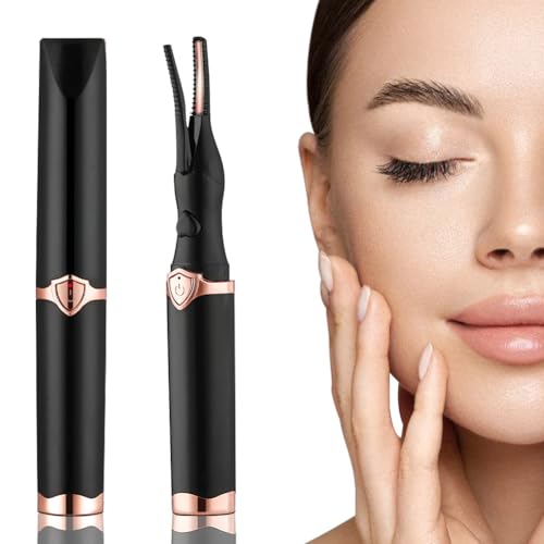 DASIAUTOEM Beheizbare Wimpernzange, Elektrische Wimpernbürste, 2 in 1 Wimpernformer, Schnelles Aufheizen Wimpern Curler mit 3 Temperaturmodi für alle Wimpern, Schneller, Lang Anhaltender Schwung