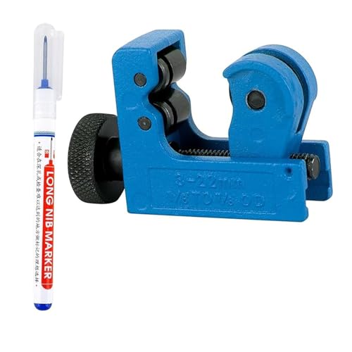 CTDMJ® Mini Rohrschneider Ø 3-22 mm rohrabschneider klein Mini-Rohrabschneider kupferrohrschneider schneider Schneidwerkzeuge für Schneiden von Rohren aus Kupfer PVC Aluminium Kunststoff Tieflochmark