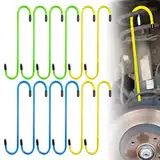 Bremssattel-Aufhängerhaken,12 StüCk Bremssattel Haken Mit Gummispitzen,Bremssattelhaken,Bremssattel Aufhänger Haken,BremssattelaufhäNger Für Bremsen,Aufhängeachse,Scheibenbremse,Arbeiten Zum Aufhängen