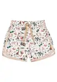 Sterntaler Badeshorts Safari Print - UV-Schutz 50+ Schwimmhose - Jungen Beachwear - Baby Schwimmpanty mit Windeleinsatz bis Größe 86/92 und verstellbarem Kordelzug im Bund, Ecru, Größe 80