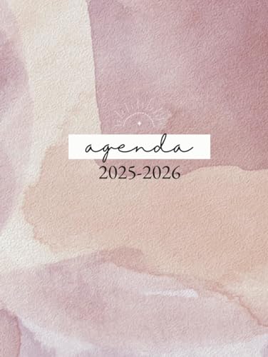 Agenda: 2025 - 2026 Planer für die Universität, Hochschule, oder Ausbildung mit Monats -und Wochenansicht sowie Platz für wichtige Notizen (Schulplaner, Terminkalender, Wochenkalender)