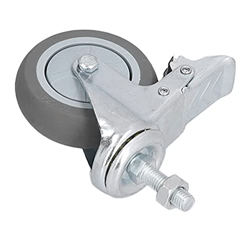 Caster Wheels 3 in PVC -Verschleiß -Wald -Starker -Lagerkapazität Stamm Casters für Regale Keine Bremsen (Es gibt Bremsen)