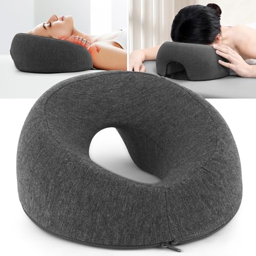Mineup Massage-Gesichtswiegenkissen, Massage Kopfstütze für Das Bett, Massagekissen Mit Der Vorderseite Nach Unten, U-förmiges Massage Gesichtskissen aus memorys-Schaum für Spa Salon Massagebett