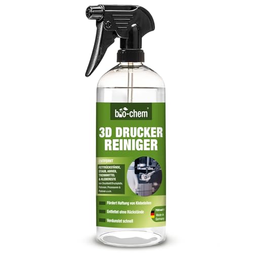 3D-Drucker-Reiniger 750 ml Spray für alle 3D-Drucker, PC-Teile und weitere Elektro-Geräte I Umweltschonender 3D-Druckbett-Reiniger mit hoher Lösekraft I Geruchsneutral und kennzeichnungsfrei