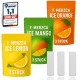 F.MERZCA® Geschmacksfilter Set – 9 nikotinfreie Filter mit Geschmack (Zitrone, Orange, Mango) für Genussvolles Rauchen Aufhören, Rauchentwöhnung - Zigarettenersatz echtem Widerstand
