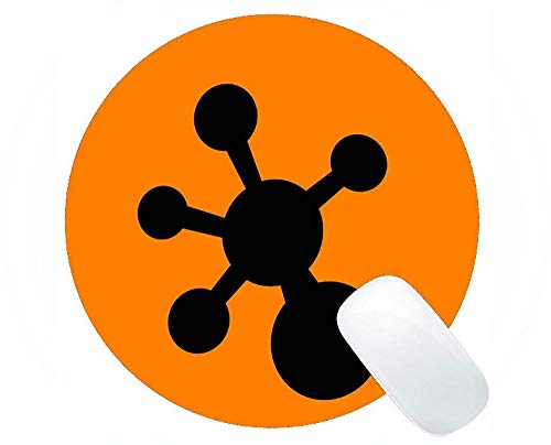 YENDOSTEEN Chemielabor mit grafischer runder Mausunterlage der Anzeigen-Formel-Wissenschaft, Entsorgungsstelle-runde Mausunterlage