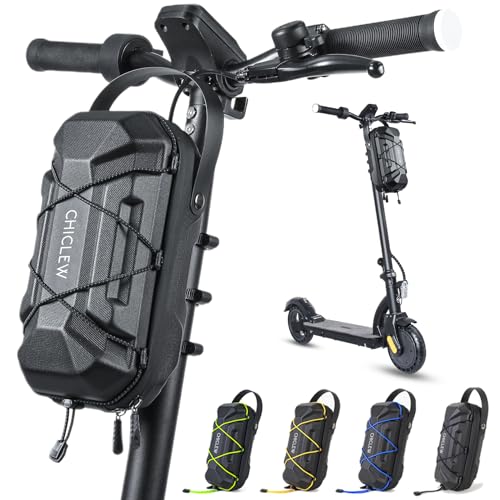 CHICLEW 3L Große Kapazität Scooter Tasche, Schnellverschluss Wasserdichte E Roller Tasche, Tragbare Tasche E Scooter mit Mehrfarbigen Kordelzügen, Lenkertasche Escooter für Xiaomi Mijia Sedway Ninebot