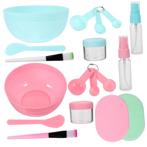 Ipetboom Maskenzubehör-set 18-teilig Gesichtsmaskenschale Pinsel Und Löffel Für Hausgemachte Schönheit Und Spa Zu Hause
