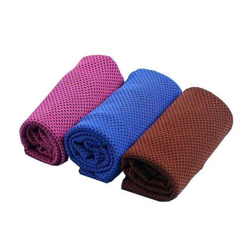 LIbgiubhy 3pcs Kühltuch Kaltes Kaltes Handtuch Für Hals Mikrofasel Eishandel Atmungsaktives Chillier Handtuch Für Camping Lauftraining
