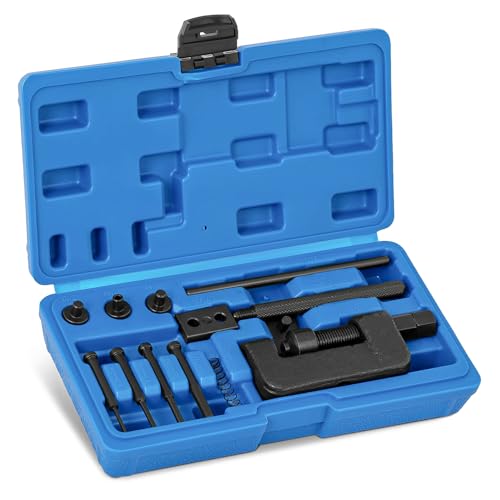 13 Stück Kettennieter Motorrad Fahrradkette Werkzeug Set, Kettentrenner Motorrad, Motorrad Kettenbrecher Werkzeugsatz, Riveting Tool Motorcycle, Motorradketten Nietwerkzeug, für Fahrrad, Motorrad