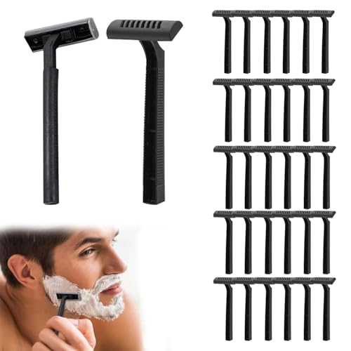 Einmalrasierer, Sicherheitsrasierer für Männer, Rasierhobel Herren, Einwegrasierer, 30 Stück Vielseitige Hygienische Rasierer, Safety Razor, Einmal Rasierer, für Medizinische, Alltägliche und Reisen