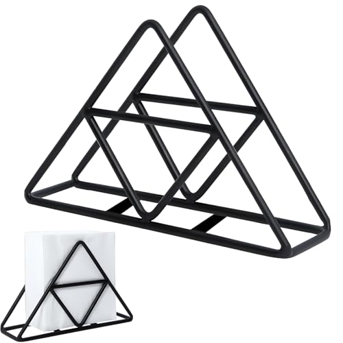 Serviettenhalter,Serviettenhalter Schwarz,Napkin Holder,Serviettenhalter Edelstahl,Vertikaler Serviettenhalter,Serviettenhalter Aus Eisen,Fur Küchenarbeitsplatten/Esstische/Picknicktische