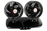 Wehmann Doppelventilator Ventilator Dual für LKW 24V 24 Volt mit Touchsensor Luxus 360° verstellbar mit 3-fach Geschwindigkeitsverstellung und Leuchtanzeige