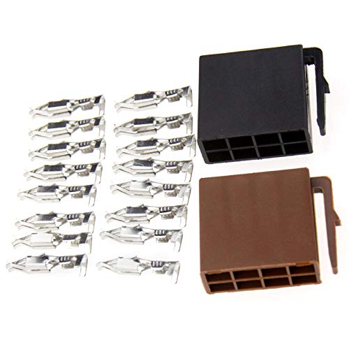 Create idea 2pcs 8 Pin Mini ISO Autoradio Steckverbinder Musikadapter Radioadapter Lautsprecher Stecker