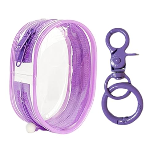 Kleine Schlüsselanhänger-Tasche, Figuren-Aufbewahrungstasche, transparente Schlüsselanhänger-Tasche - Multi Plus Puppentragetasche, Puppen-Aufbewahrungstasche, wasserdichte Puppen-Display-Tasche,