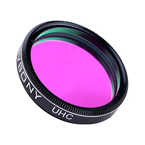 Svbony Teleskopfilter 1.25", UHC Filter Reduziert Lichtverschmutzung Kontrast Erhöhen, Okularfilter für Nebel Deep Sky Astronomische Beobachtung und Astrofotografie