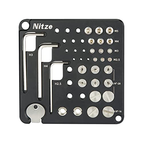 Nitze Camera Tool Set Plate Camera Screw Set Plate mit Schrauben, Gewinden, Schlüsseln und Schraubendreher - N74B