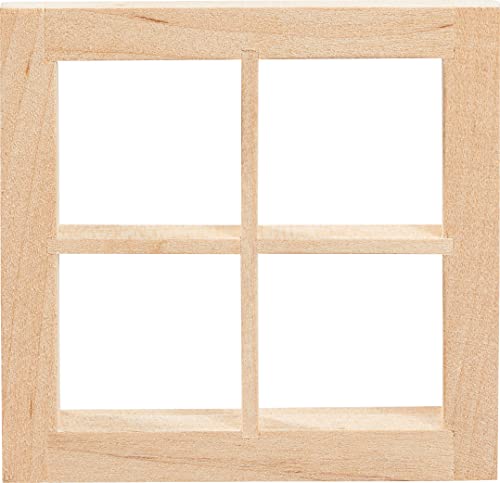 Miniatur Fenster quadratisch "breite Tiefe", ca. 7 x 7 cm, 1,1 cm