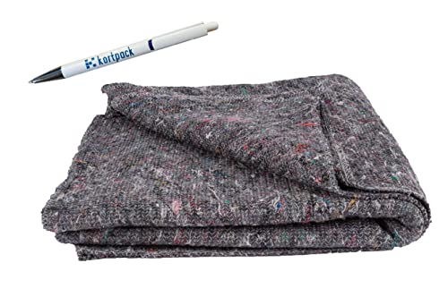 Kortpack Extragroße Umzugdecke 150cm breit x 5m Lang = 7.5 m² - 350 g pro m2 ideal für Verlagerung und Schutz