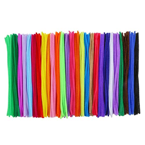 Chenille -Stiele Pfeifenreiniger farbenfrohe Sticks DIY Bastelbearbeitung Werkzeugrohr für Kinder Kinder 100pcs Chenille Stiele Reiniger