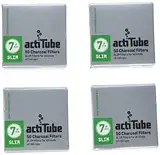 actiTube Slim Aktivkohlefilter 7,1m (4x50) Weltneuheit! Aktivkohle Filter, Silber