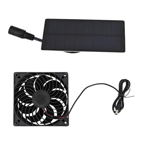 Mehrzweck 0 8W 4V Solars Power Lüfter Zubehör Zum Abkühlen Von Gewächshäusern Und Scheunen Langzeit Verwenden Nachhaltige Lösung