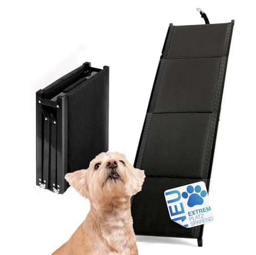MASKOTA - Hunderampe Auto klappbar - 170cm - extra rutschfest - platzsparend - für alle Tierfreunde