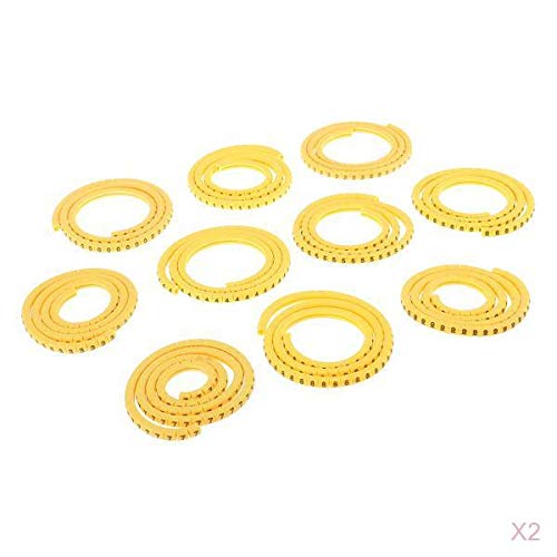 KESOTO PVC StromStromkabel, Stromkabelmarkierer, Etiketten, Tag Management Nummer 0~9, 0,75 Mm²