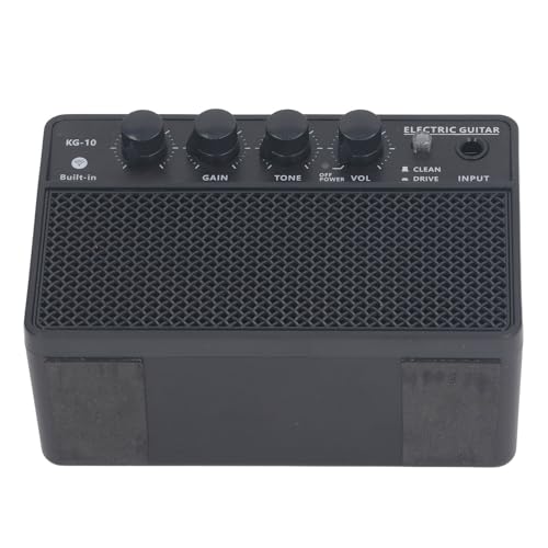 E-Gitarren-Übungsverstärker, E-Gitarren-Verstärker-Set, Mini, Tragbar, Wiederaufladbar, aus Kunststoff, 10 W, für das Tägliche Üben