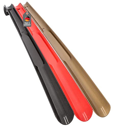 Lantelme 3 Stück Schuhanzieher 65cm in Deutschland Farben mit Farbauswahl Kunststoff Schuhlöffel Xl Lang und stabil Schuhanziehhilfe (Deutschland)