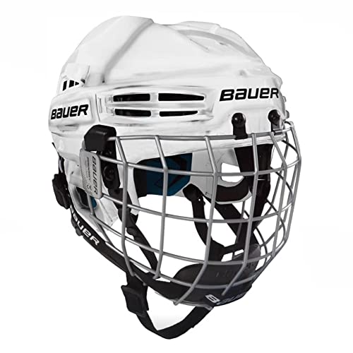 Bauer Kinder Eishockeyhelm nit Schutzgitter PRODIGY-Serie für Kids Helm Eishockey, weiß, one Size