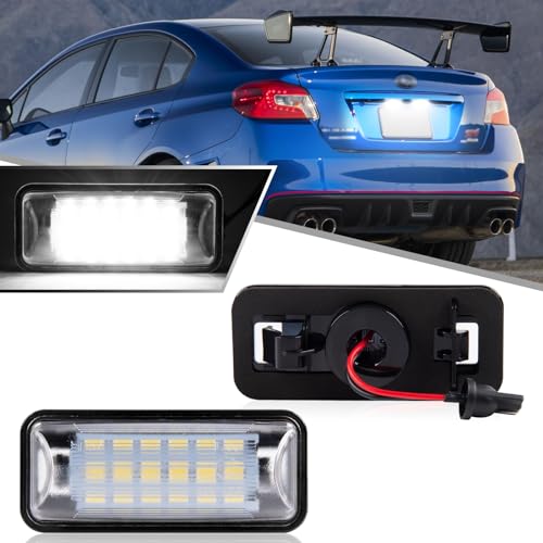 OZ-LAMPE Licht LED Kennzeichenbeleuchtung für Subaru Forester BRZ Impreza WRX STI Wagon Legacy XV Crosstrek Scion FR-S Toyota 86 GT-86 FT-86,Kennzeichen mit CAN-Bus,Nummernschildbeleuchtung LED