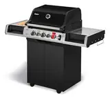 Enders® Gasgrill UNIQ 3 IK CRUSTER®, 3-Edelstahlbrenner, mehrstufige Drehregler, 800 °C TURBO ZONE™, SWITCH GRID™, HEAT RANGE™, SIMPLE CLEAN™, doppelwandige Garhaube, Bambusschneidebrett #8700